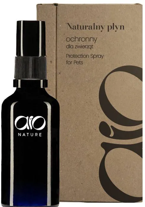 AIO Nature Płyn ochronny na kleszcze i owady dla psa i kota poj. 50ml + Szampon AIO Nature 10ml GRATIS