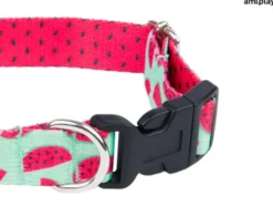 Amiplay Obroża BeHappy dla psa rozm. M (25-40cm) wzór Watermelon