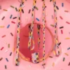 Amiplay Obroża BeHappy dla psa rozm. S (20-35cm) wzór Donut