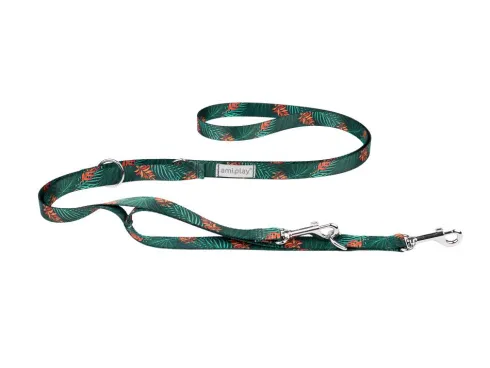 Amiplay Smycz regulowana 7in1 BeHappy dla psa rozm. M 20mm/200cm wzór Jungle