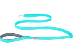 Amiplay Smycz taśma regulowana Easy Fix Samba dla psa rozm. M 20mm/300cm kolor turkusowy