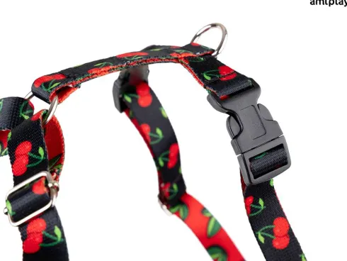 Amiplay Szelki Discovery BeHappy dla psa rozm. XL wzór Cherry