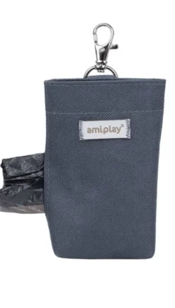 Amiplay Torebka na worki na ekskrementy Samba dla psa kolor szary nr kat. 279278