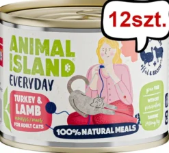 Animal Island Everyday Turkey&Lamb Mokra Karma dla kota op. 200g Pakiet 12szt.