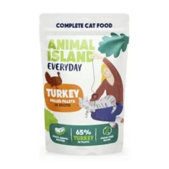Animal Island Everyday Turkey in Broth Mokra Karma dla kota op. 12x85g + Talerzyk GRATIS