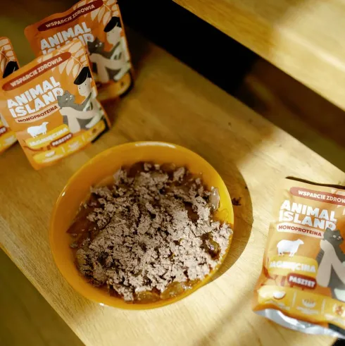 Animal Island Monoproteina Jagnięcina Mokra Karma dla kota op. 100g