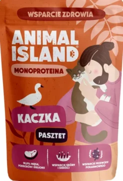 Animal Island Monoproteina Kaczka Mokra Karma dla kota op. 100g