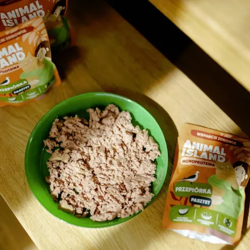 Animal Island Monoproteina Przepiórka Mokra Karma dla kota op. 100g