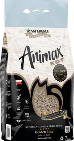 Animax Żwirek drewniany (Pellet) Golden Line dla kota op. 7l