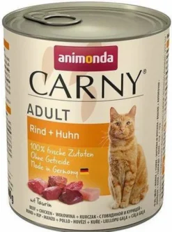 Animonda Carny Adult Wołowina i Kurczak Mokra Karma dla kota op. 800g Pakiet 6szt.