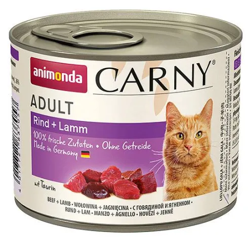 Animonda Carny Adult Wołowina i Jagnięcina Mokra Karma dla kota op. 200g