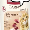 Animonda Carny Kitten Cięlęcina z kurczakiem i indykiem Mokra Karma dla kociąt op. 400g Pakiet 6szt.