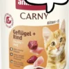 Animonda Carny Kitten Wołowina z drobiem Mokra Karma dla kociąt op. 400g Pakiet 6szt.