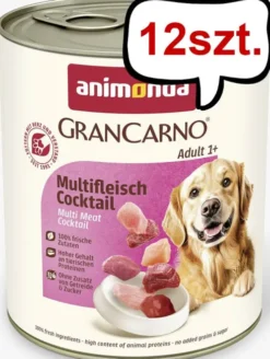 Animonda GranCarno Adult koktajl mięsny Mokra Karma dla psa op. 800g Pakiet 12szt.