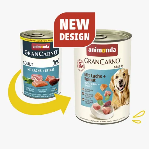 Animonda GranCarno Adult łosoś ze szpinakiem Mokra Karma dla psa op. 400g Pakiet 12szt.