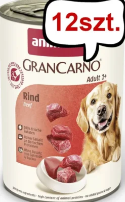 Animonda GranCarno Adult wołowina Mokra Karma dla psa op. 400g Pakiet 12szt.