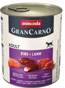 Animonda GranCarno Adult wołowina z jagnięciną Mokra Karma dla psa op. 800g