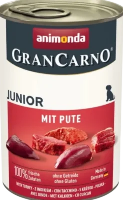 Animonda GranCarno Junior Indyk Mokra Karma dla szczeniaka op. 400g [Data ważności: 04.12.2026]