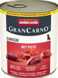 Animonda GranCarno Junior Indyk Mokra Karma dla szczeniaka op. 400g Pakiet 12 szt. [Data ważności: 04.12.2026]