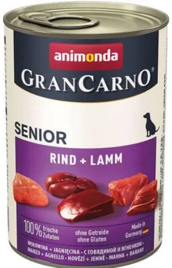 Animonda GranCarno Senior wołowina z jagnięciną Mokra Karma dla psa op. 400g Pakiet 12szt.