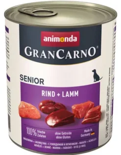Animonda GranCarno Senior wołowina z jagnięciną Mokra Karma dla psa op. 800g