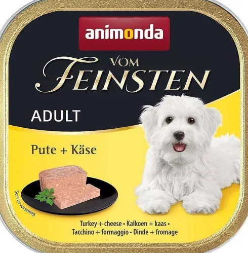 Animonda vom Feinsten Adult Indyk z serem (pute&kase) Mokra Karma dla psa op. 150g