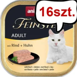 Animonda Vom Feinsten Adult Wołowina z kurczakiem Mokra Karma dla kota op. 100g Pakiet 16szt.