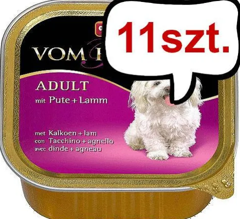 Animonda vom Feinsten DOG Adult indyk z jagnięciną (pute&lamm) Mokra Karma dla psa op. 150g Pakiet 11szt.