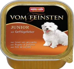 Animonda vom Feinsten DOG JUNIOR wątróbka drobiowa (geflugelleber) Mokra Karma dla szczeniaka op. 150g Pakiet 11szt.