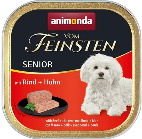 Animonda vom Feinsten DOG Senior wołowina z drobiem (rind&geflugel) Mokra Karma dla psa op. 150g