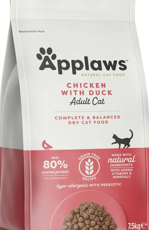 Applaws Adult Chicken with Extra Duck Sucha Karma dla kota op. 7.5kg