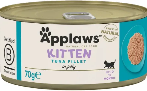 Applaws Natural Cat Food Kitten Tuńczyk w galarecie Mokra Karma dla kociąt op. 70g Pakiet 12szt.