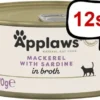 Applaws Natural Cat Food Makrela z sardynkami w bulionie Mokra Karma dla kota op. 70g Pakiet 12szt.