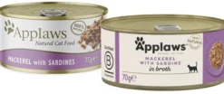 Applaws Natural Cat Food Makrela z sardynkami w bulionie Mokra Karma dla kota op. 70g Pakiet 12szt.