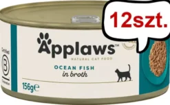 Applaws Natural Cat Food Ryby oceaniczne w bulionie Mokra Karma dla kota op. 156g Pakiet 12szt.