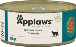 Applaws Natural Cat Food Ryby oceaniczne w bulionie Mokra Karma dla kota op. 156g Pakiet 12szt.