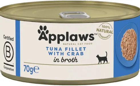 Applaws Natural Cat Food Tuńczyk z krabem w bulionie Mokra Karma dla kota op. 70g