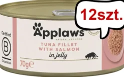 Applaws Natural Cat Food Tuńczyk z łososiem w galarecie Mokra Karma dla kota op. 70g Pakiet 12szt.