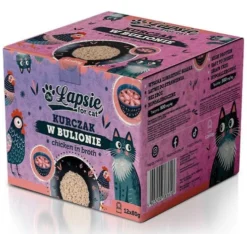 Łapsie for Cat Adult Kurczak Mokra karma dla kota. op. 80g Pakiet 12szt.