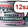 Łapsie for Cat Adult Kurczak z krewetkami Mokra karma dla kota. op. 80g Pakiet 12szt.