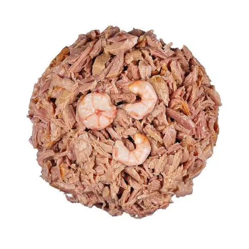 Łapsie for Cat Adult Tuńczyk z krewetkami Mokra karma dla kota. op. 80g Pakiet 12szt.