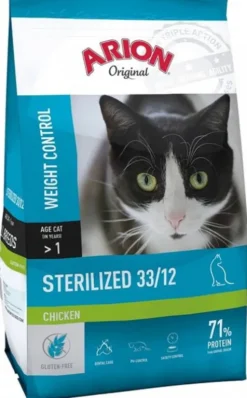 Arion Original Cat Sterilised 33/12 Chicken Sucha Karma dla kota op. 300g
