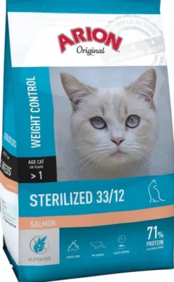 Arion Original Cat Sterilised 33/12 Salmon Sucha Karma dla kota op. 300g