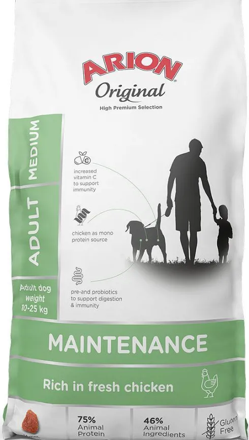 Arion Original Maintenance Adult Medium Chicken&Rice Sucha Karma dla psa op. 2x12kg MEGA-PAK