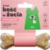 Azan Kość do żucia Azanki Adult S/M Hipoalergiczna ze skórą jelenia op. 50g