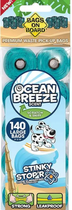 Bags on Board Woreczki na ekskrementy Perfum Ocean dla psa op. 140szt. (10 rolek)