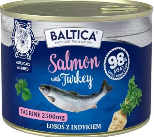 Baltica Excellent Adult Salmon&Turkey Mokra karma dla kota op. 185g