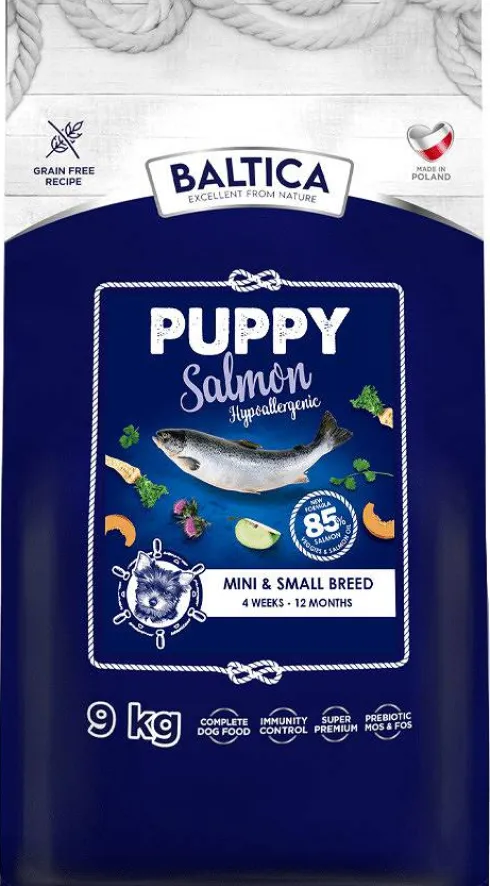 Baltica Excellent Hypoallergenic Puppy Small Salmon Sucha Karma dla psa op. 9kg