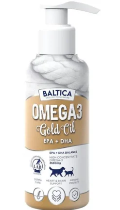Baltica Gold Oil Omega3 Olej rybny dla psa i kota poj. 100ml