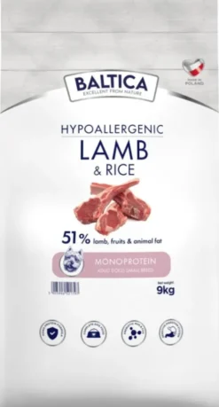 Baltica Hypoallergenic Adult XS/S Lamb Sucha karma dla psa op. 9kg + Baltica Przysmak Hello Summer i Piłka plażowa GRATIS